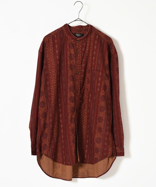 Johnbull（ジョンブル）の「パターンシャツ（シャツ/ブラウス・メンズ・ネイビー/イエロー/レッド・FREE）」の17枚目の写真