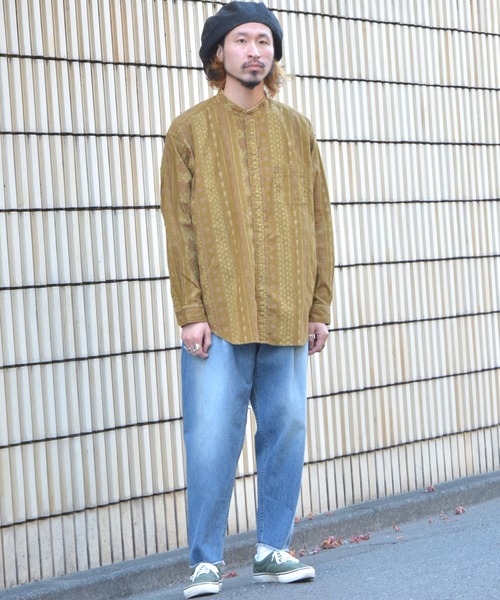 Johnbull（ジョンブル）の「パターンシャツ（シャツ/ブラウス・メンズ・ネイビー/イエロー/レッド・FREE）」の11枚目の写真