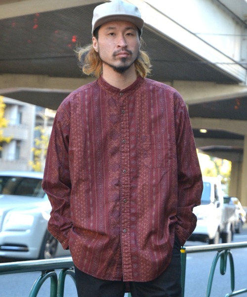 Johnbull（ジョンブル）の「パターンシャツ（シャツ/ブラウス・メンズ・ネイビー/イエロー/レッド・FREE）」の15枚目の写真