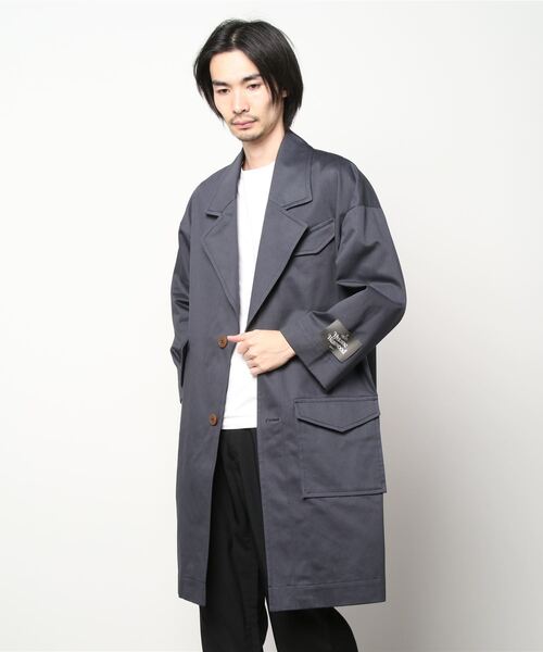 Vivienne Westwood MAN(ヴィヴィアンウエストウッドマン)の「フィリッパ コート【129001 4020】(チェスターコート・メンズ・ブラック/オリーブ・FREE)」の8枚目の写真