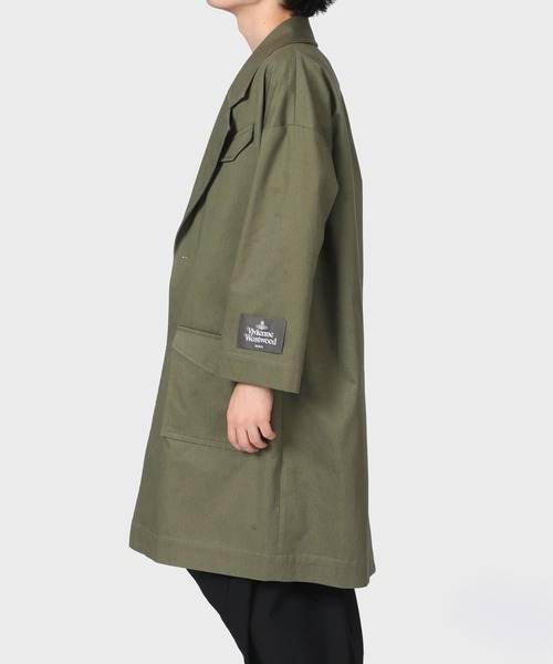 Vivienne Westwood MAN(ヴィヴィアンウエストウッドマン)の「フィリッパ コート【129001 4020】(チェスターコート・メンズ・ブラック/オリーブ・FREE)」の13枚目の写真