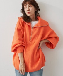 Auntie Rosa Holiday | ハーフZIPオーバーサイズニットプルオーバー(ニット/セーター)