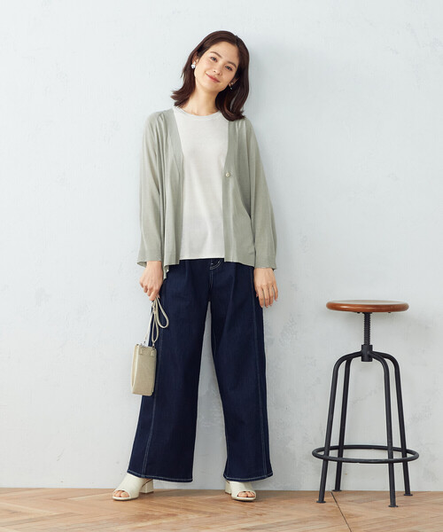 MONO　COMME CA（モノコムサ）の「スマートフォン　ミニポシェット（ショルダーバッグ・レディース・ライトグレー/ブラック/ベージュ/アイボリー/ミント/ラベンダー・FREE）」の8枚目の写真