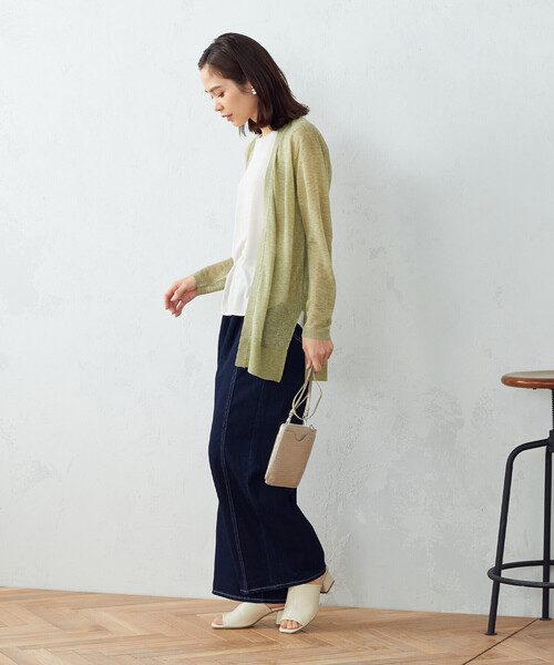 MONO　COMME CA（モノコムサ）の「スマートフォン　ミニポシェット（ショルダーバッグ・レディース・ライトグレー/ブラック/ベージュ/アイボリー/ミント/ラベンダー・FREE）」の7枚目の写真