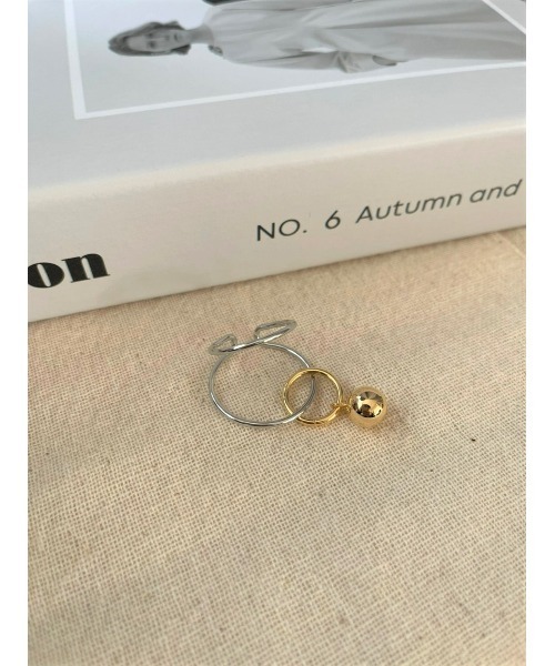 mou(モウ)の「リングオンリングワンボールイヤーカフ(片耳用)(イヤーカフ・レディース・シルバー/ゴールド/シルバー系その他/ゴールド系その他・FREE)」の21枚目の写真