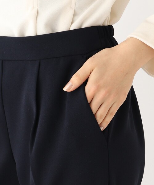 index（インデックス）の「◆ジョーゼットテーパードパンツ【WEB限定サイズ】（その他パンツ・レディース・ネイビー/オフホワイト/ライトベージュ・40/38/42/36）」の16枚目の写真