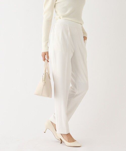 index（インデックス）の「◆ジョーゼットテーパードパンツ【WEB限定サイズ】（その他パンツ・レディース・ネイビー/オフホワイト/ライトベージュ・40/38/42/36）」の6枚目の写真