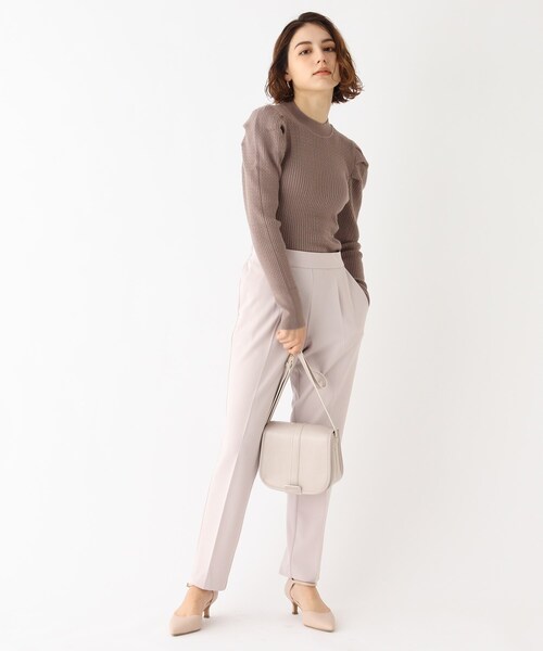 index（インデックス）の「◆ジョーゼットテーパードパンツ【WEB限定サイズ】（その他パンツ・レディース・ネイビー/オフホワイト/ライトベージュ・40/38/42/36）」の19枚目の写真