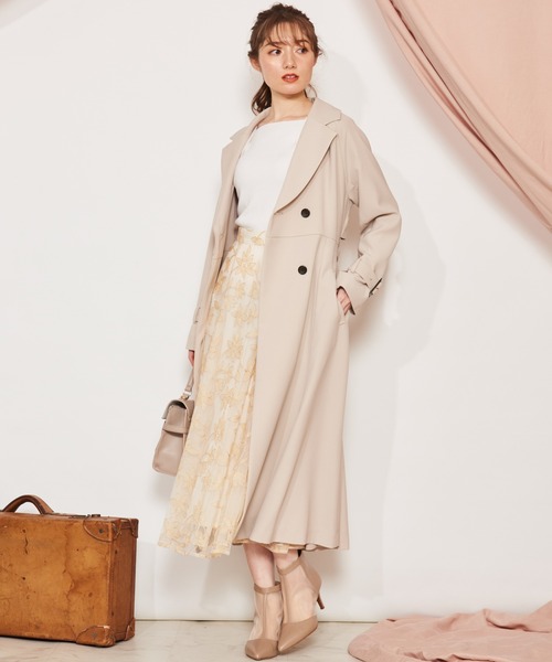 NOELA（ノエラ）の「ダブルカラーマーメイドトレンチ（トレンチコート・レディース・ピンク/ベージュ・M/S）」の16枚目の写真