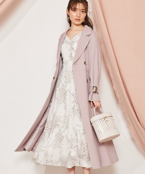 NOELA（ノエラ）の「ダブルカラーマーメイドトレンチ（トレンチコート・レディース・ピンク/ベージュ・M/S）」の14枚目の写真