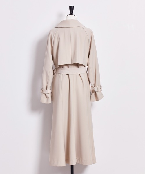 NOELA（ノエラ）の「ダブルカラーマーメイドトレンチ（トレンチコート・レディース・ピンク/ベージュ・M/S）」の12枚目の写真