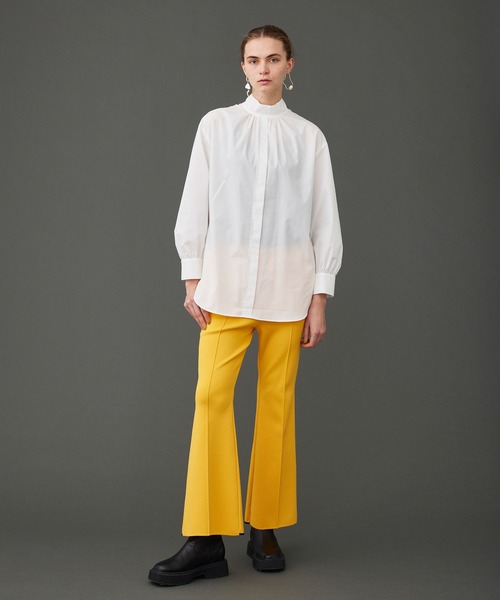 UNITED TOKYO（ユナイテッドトウキョウ）の「2wayスタンドブラウス（シャツ/ブラウス・レディース・ブラック/オフホワイト/グリーン・FREE）」の12枚目の写真