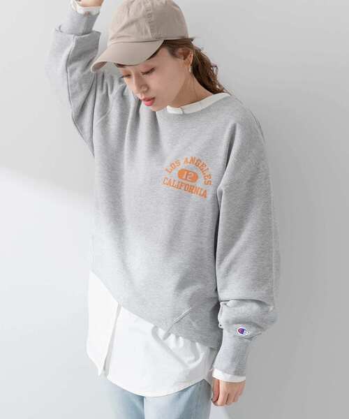 Champion（チャンピオン）の「『別注』Champion×Sonny Label　ロゴプリントスェット（スウェット・レディース・グレー/ブルー系その他/ホワイト/ブラック・FREE）」の11枚目の写真