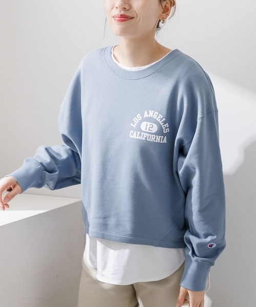 Champion（チャンピオン）の「『別注』Champion×Sonny Label　ロゴプリントスェット（スウェット・レディース・グレー/ブルー系その他/ホワイト/ブラック・FREE）」の19枚目の写真