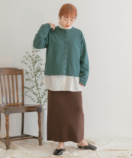 ITEMS URBANRESEARCH（アイテムズ アーバンリサーチ）の「コンパクトカーディガン（カーディガン/ボレロ・レディース・ブラック/グレー/レッド/グリーン/グレー系その他・FREE）」の9枚目の写真