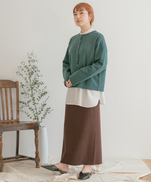 ITEMS URBANRESEARCH（アイテムズ アーバンリサーチ）の「コンパクトカーディガン（カーディガン/ボレロ・レディース・ブラック/グレー/レッド/グリーン/グレー系その他・FREE）」の10枚目の写真