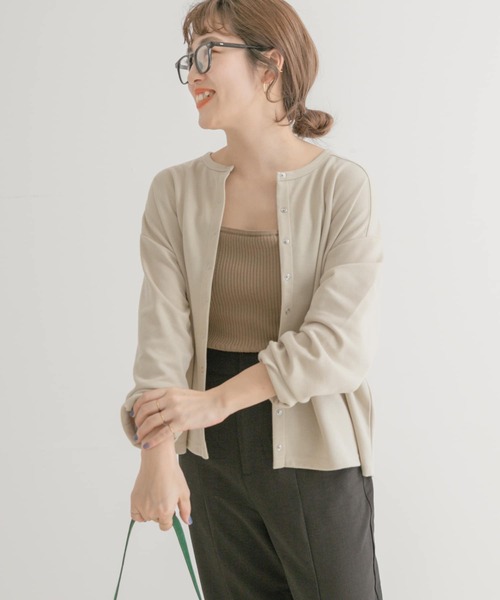 ITEMS URBANRESEARCH（アイテムズ アーバンリサーチ）の「コンパクトカーディガン（カーディガン/ボレロ・レディース・ブラック/グレー/レッド/グリーン/グレー系その他・FREE）」の12枚目の写真