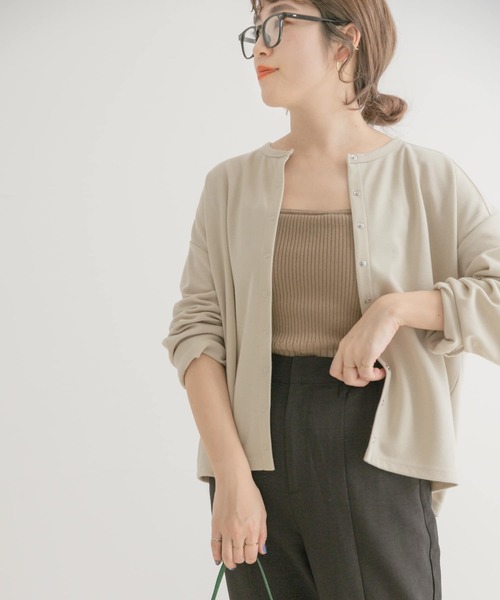 ITEMS URBANRESEARCH（アイテムズ アーバンリサーチ）の「コンパクトカーディガン（カーディガン/ボレロ・レディース・ブラック/グレー/レッド/グリーン/グレー系その他・FREE）」の15枚目の写真