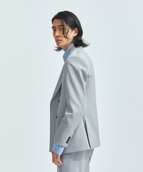 UNITED TOKYO 青グレー テーラードジャケットとパンツセット セール】DRY KERSEY リラックスジャケット | セットアップ着用可能