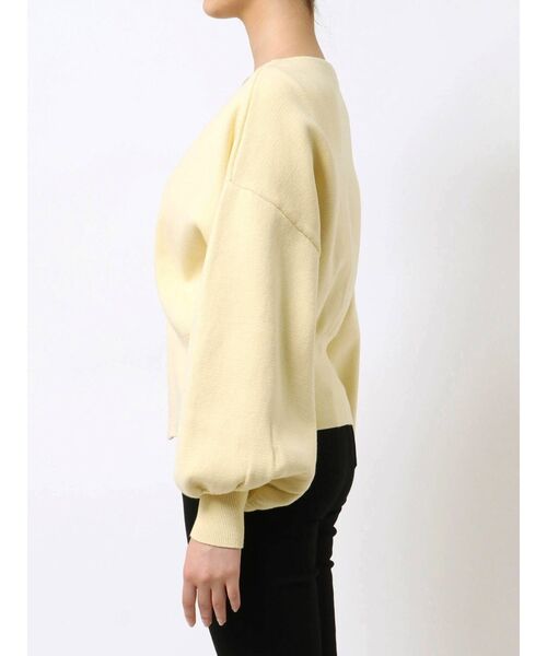 LAGUNAMOON（ラグナムーン）の「ボリュームスリーブショートニットカーディガン（カーディガン/ボレロ・レディース・ホワイト/イエロー/モカ・FREE）」の7枚目の写真