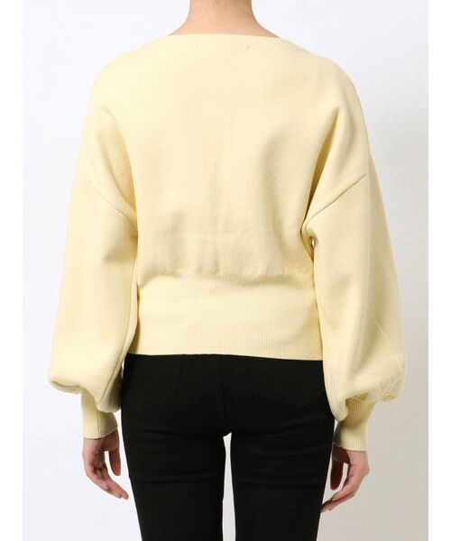 LAGUNAMOON（ラグナムーン）の「ボリュームスリーブショートニットカーディガン（カーディガン/ボレロ・レディース・ホワイト/イエロー/モカ・FREE）」の8枚目の写真