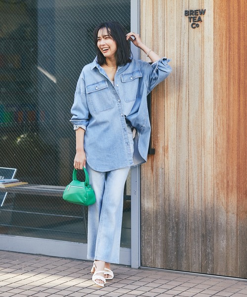 maison-vincent（メゾンヴァンサン）の「Maison Vincent/ギャザーコンパクトボストン（ハンドバッグ・レディース・グリーン/アイボリー・FREE）」の20枚目の写真