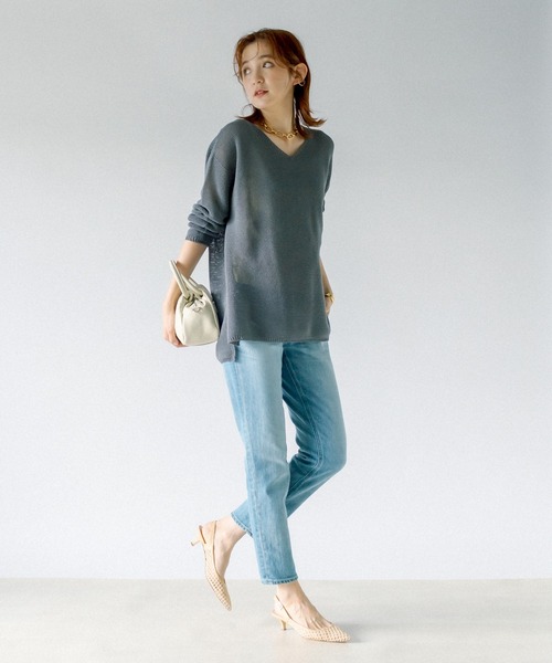 maison-vincent（メゾンヴァンサン）の「Maison Vincent/ギャザーコンパクトボストン（ハンドバッグ・レディース・グリーン/アイボリー・FREE）」の10枚目の写真