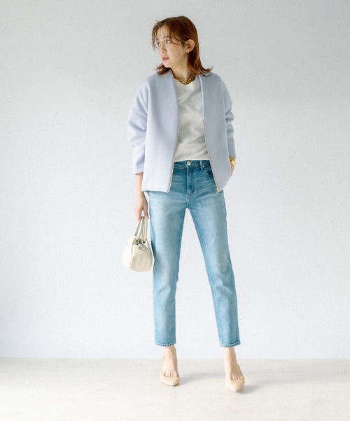 maison-vincent（メゾンヴァンサン）の「Maison Vincent/ギャザーコンパクトボストン（ハンドバッグ・レディース・グリーン/アイボリー・FREE）」の12枚目の写真