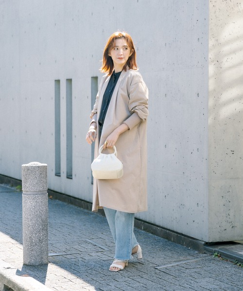 maison-vincent（メゾンヴァンサン）の「Maison Vincent/ギャザーコンパクトボストン（ハンドバッグ・レディース・グリーン/アイボリー・FREE）」の19枚目の写真