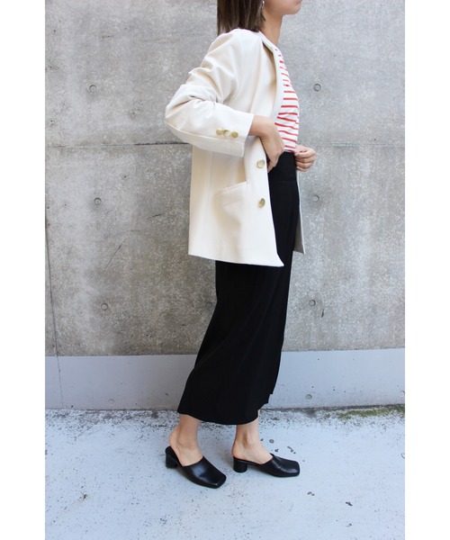 MLI'A(エムリア)の「スリットナロースカート(スカート・レディース・アイボリー/ブラック/ライトグリーン/イエロー系5/オレンジ・FREE)」の6枚目の写真