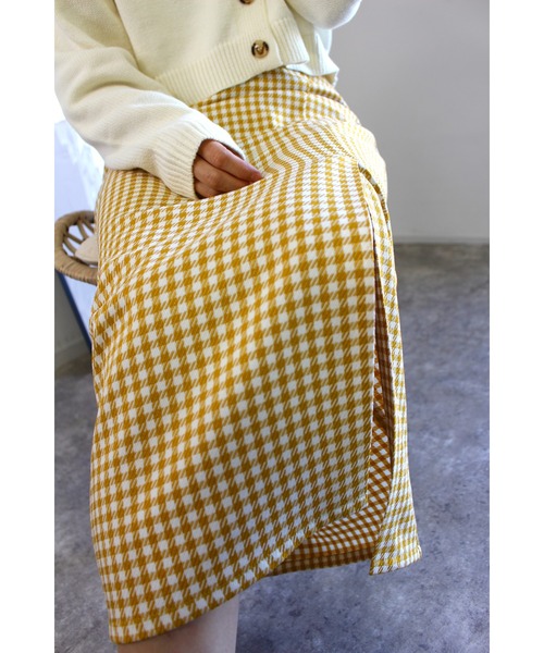 MLI'A(エムリア)の「スリットナロースカート(スカート・レディース・アイボリー/ブラック/ライトグリーン/イエロー系5/オレンジ・FREE)」の18枚目の写真