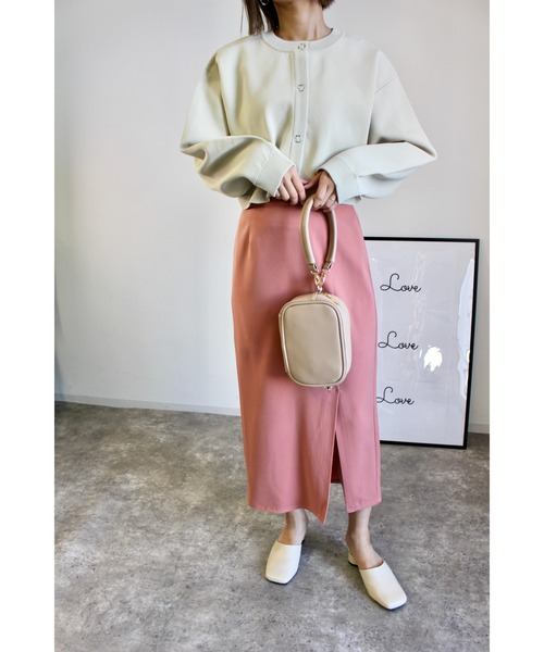 MLI'A(エムリア)の「スリットナロースカート(スカート・レディース・アイボリー/ブラック/ライトグリーン/イエロー系5/オレンジ・FREE)」の11枚目の写真