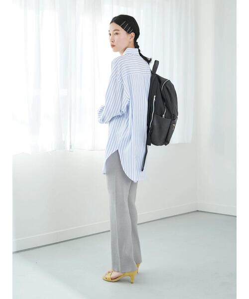 earth music&ecology（アースミュージックアンドエコロジー）の「リブニットパンツ＊（その他パンツ・レディース・グレー/グレイッシュベージュ・FREE）」の15枚目の写真