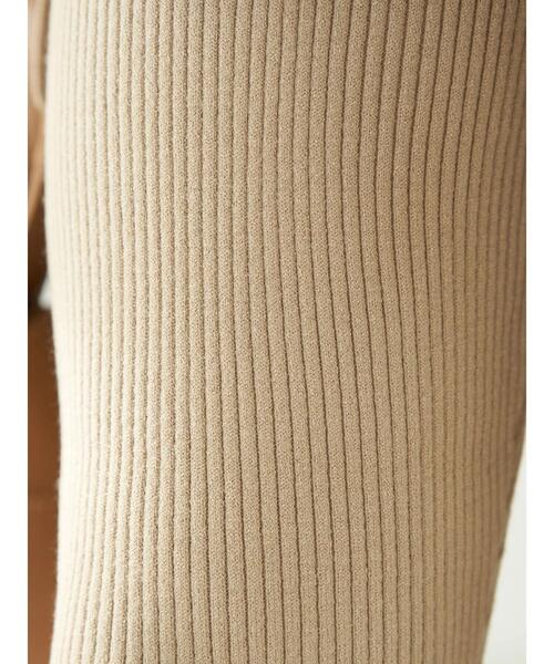 earth music&ecology（アースミュージックアンドエコロジー）の「リブニットパンツ＊（その他パンツ・レディース・グレー/グレイッシュベージュ・FREE）」の18枚目の写真