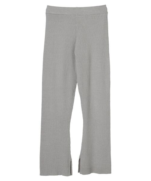 earth music&ecology（アースミュージックアンドエコロジー）の「リブニットパンツ＊（その他パンツ・レディース・グレー/グレイッシュベージュ・FREE）」の20枚目の写真