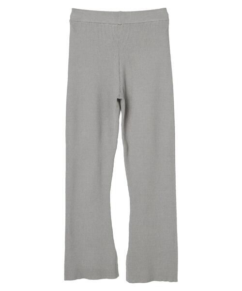 earth music&ecology（アースミュージックアンドエコロジー）の「リブニットパンツ＊（その他パンツ・レディース・グレー/グレイッシュベージュ・FREE）」の21枚目の写真