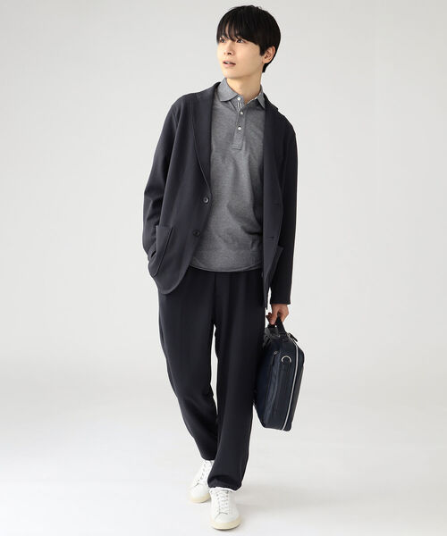 BEAMS HEART（ビームスハート）の「BEAMS HEART / ポンチ イージー ジャケット（セットアップ対応）（テーラードジャケット・メンズ・チャコールグレー/ブラック・44(S)/46(M)/48(L)/50(XL)）」の6枚目の写真