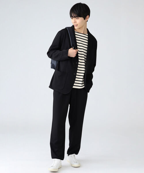 BEAMS HEART（ビームスハート）の「BEAMS HEART / ポンチ イージー ジャケット（セットアップ対応）（テーラードジャケット・メンズ・チャコールグレー/ブラック・44(S)/46(M)/48(L)/50(XL)）」の9枚目の写真