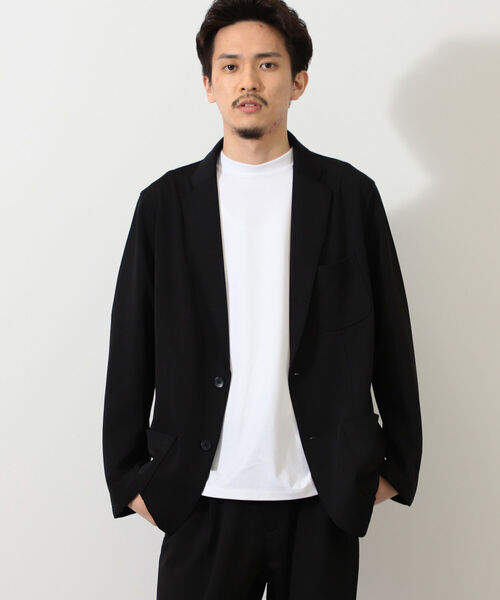 BEAMS HEART（ビームスハート）の「BEAMS HEART / ポンチ イージー ジャケット（セットアップ対応）（テーラードジャケット・メンズ・チャコールグレー/ブラック・44(S)/46(M)/48(L)/50(XL)）」の14枚目の写真