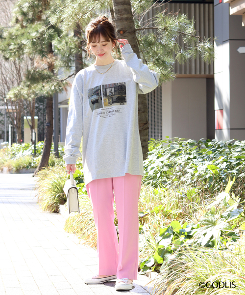 Simplicite(サンプリシテ)の「【GODLIS/ゴドリス】 PHOTO TEE by ROCK STANLEY◆(Tシャツ/カットソー・レディース・ホワイト/チャコールグレー/ベージュ・MEDIUM/X-LARGE)」の17枚目の写真