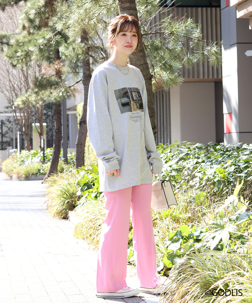 Simplicite(サンプリシテ)の「【GODLIS/ゴドリス】 PHOTO TEE by ROCK STANLEY◆(Tシャツ/カットソー・レディース・ホワイト/チャコールグレー/ベージュ・MEDIUM/X-LARGE)」の19枚目の写真