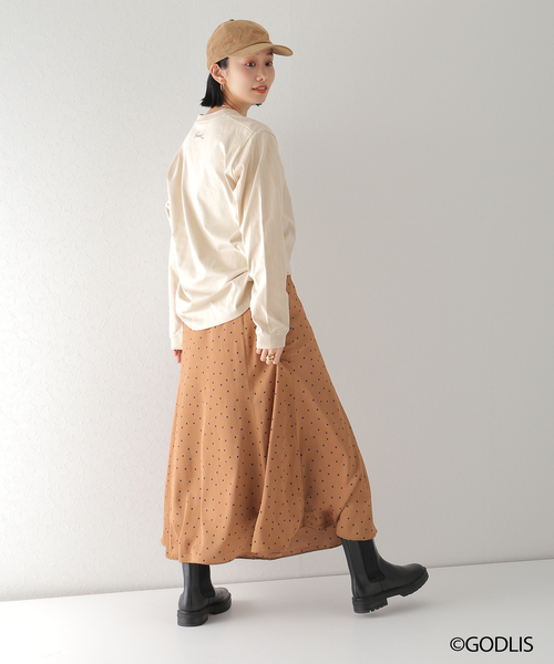 Simplicite(サンプリシテ)の「【GODLIS/ゴドリス】 PHOTO TEE by ROCK STANLEY◆(Tシャツ/カットソー・レディース・ホワイト/チャコールグレー/ベージュ・MEDIUM/X-LARGE)」の6枚目の写真