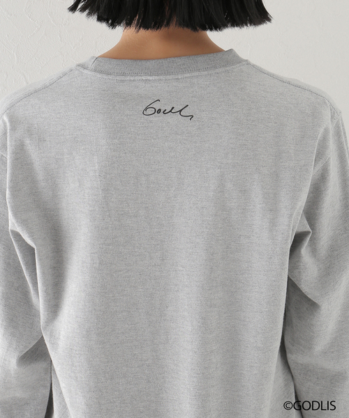 Simplicite(サンプリシテ)の「【GODLIS/ゴドリス】 PHOTO TEE by ROCK STANLEY◆(Tシャツ/カットソー・レディース・ホワイト/チャコールグレー/ベージュ・MEDIUM/X-LARGE)」の11枚目の写真