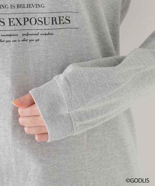 Simplicite(サンプリシテ)の「【GODLIS/ゴドリス】 PHOTO TEE by ROCK STANLEY◆(Tシャツ/カットソー・レディース・ホワイト/チャコールグレー/ベージュ・MEDIUM/X-LARGE)」の14枚目の写真