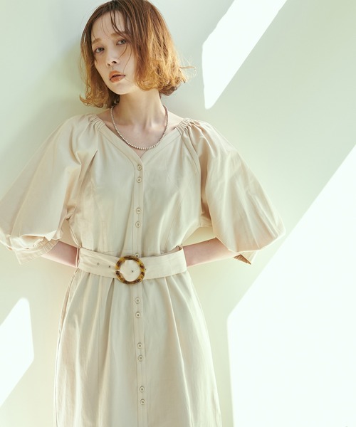 natural couture（ナチュラルクチュール）の「【WEB限定サイズ有り】トレンドがぎゅっと詰まった　オフショルにもなるマルチWAYワンピース（ワンピース・レディース・ブラック/サックスブルー/ピンク/アイボリー/ミント・SMALL/MEDIUM）」の2枚目の写真