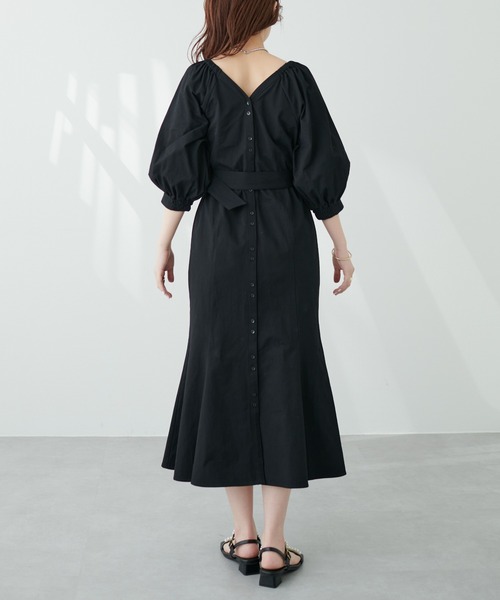 natural couture（ナチュラルクチュール）の「【WEB限定サイズ有り】トレンドがぎゅっと詰まった　オフショルにもなるマルチWAYワンピース（ワンピース・レディース・ブラック/サックスブルー/ピンク/アイボリー/ミント・SMALL/MEDIUM）」の15枚目の写真