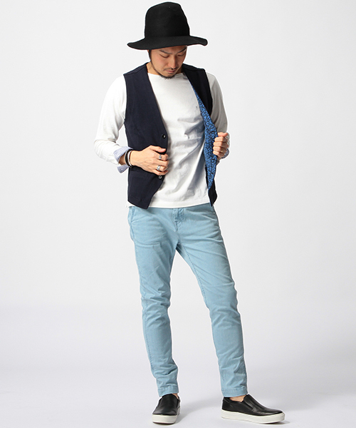 BEAMS（ビームス）の「○BEAMS / ダブルフェイス カットソー ジレベスト（ベスト・メンズ・グレー/ブラック/ネイビー・SMALL/LARGE/MEDIUM）」の16枚目の写真