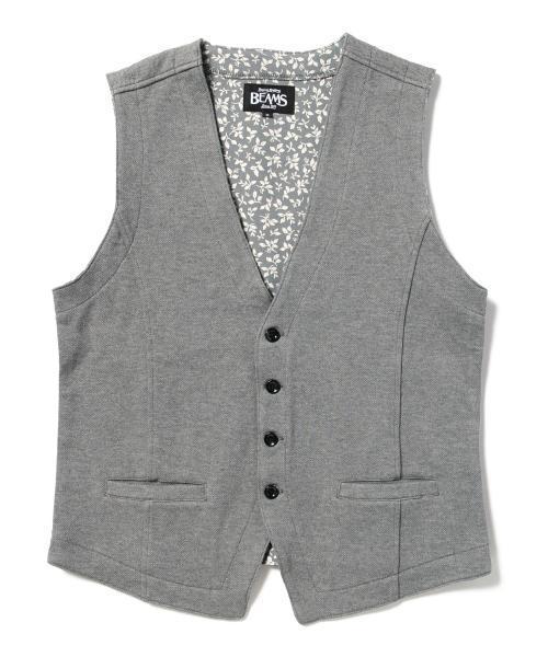 BEAMS（ビームス）の「○BEAMS / ダブルフェイス カットソー ジレベスト（ベスト・メンズ・グレー/ブラック/ネイビー・SMALL/LARGE/MEDIUM）」の14枚目の写真
