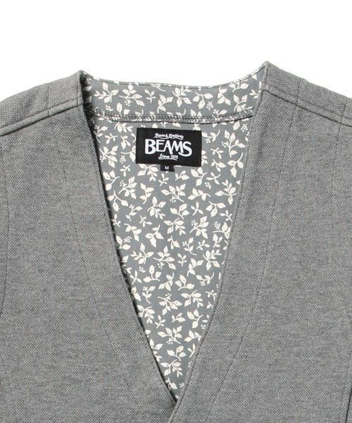 BEAMS（ビームス）の「○BEAMS / ダブルフェイス カットソー ジレベスト（ベスト・メンズ・グレー/ブラック/ネイビー・SMALL/LARGE/MEDIUM）」の13枚目の写真
