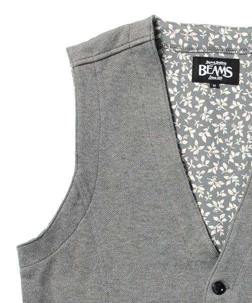 BEAMS（ビームス）の「○BEAMS / ダブルフェイス カットソー ジレベスト（ベスト・メンズ・グレー/ブラック/ネイビー・SMALL/LARGE/MEDIUM）」の7枚目の写真